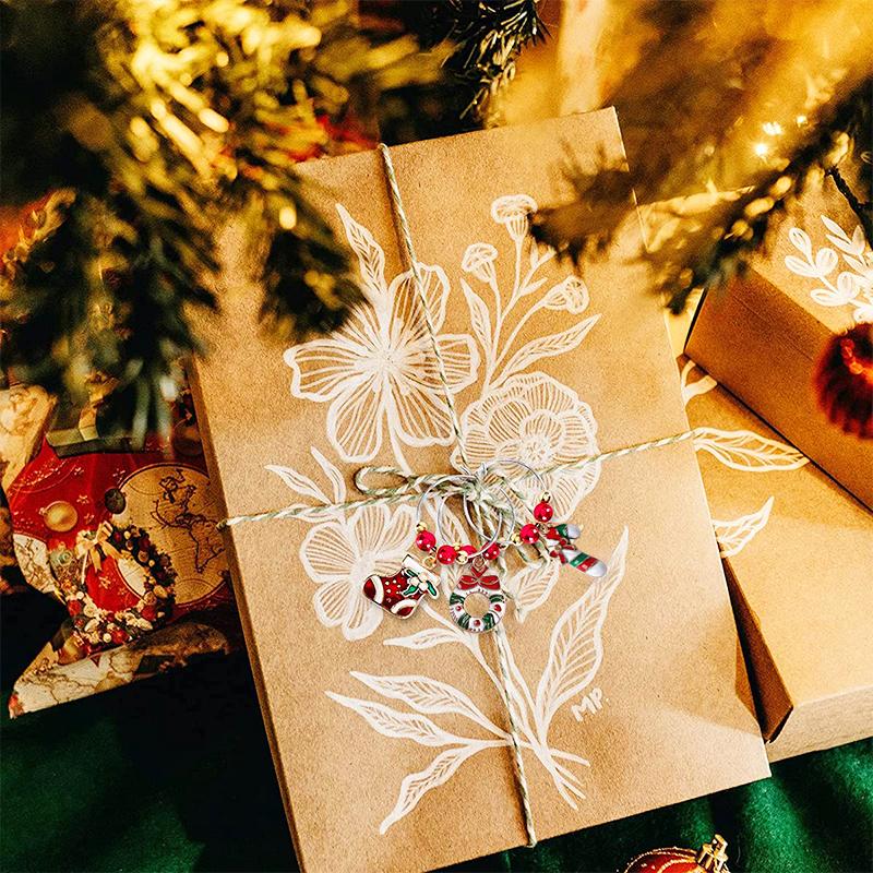 1/10 ks Prsten Svátky Kreslený Tvar Kreativní Víceprvkový Jemný Cyklus Vánoce Slitina Zinku Značka na Sklenici Identifikátor Nápoje Dekorace na Sklenici na Víno