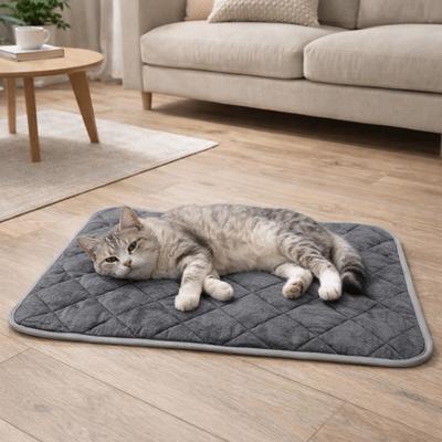 Pet Bed Mat Anti-Slip Self-Heating Dog Pad Folding Soft Warming Pet Pad Cozy Thermal Dog Crate Pad Autumn Winter