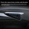 HW4.0 Seitenkamera Schutzabdeckung für Tesla Model 3/Y/3 Highland 2025 Blinker Kotflügelverkleidung Kohlefaser-Muster Autoaufkleber
