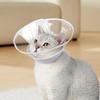 PVC Spliced Soft Transparent Anti-Bite Collar for Cats and Dogs
