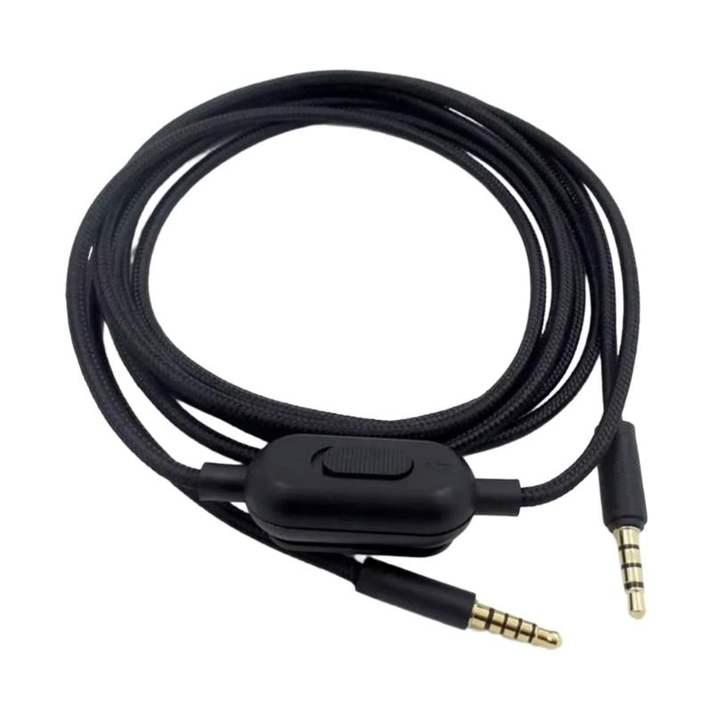 Replacement Nylons Braideds Gaming Headsets Sound Cable for GProX G433 G233 with Inline Controls