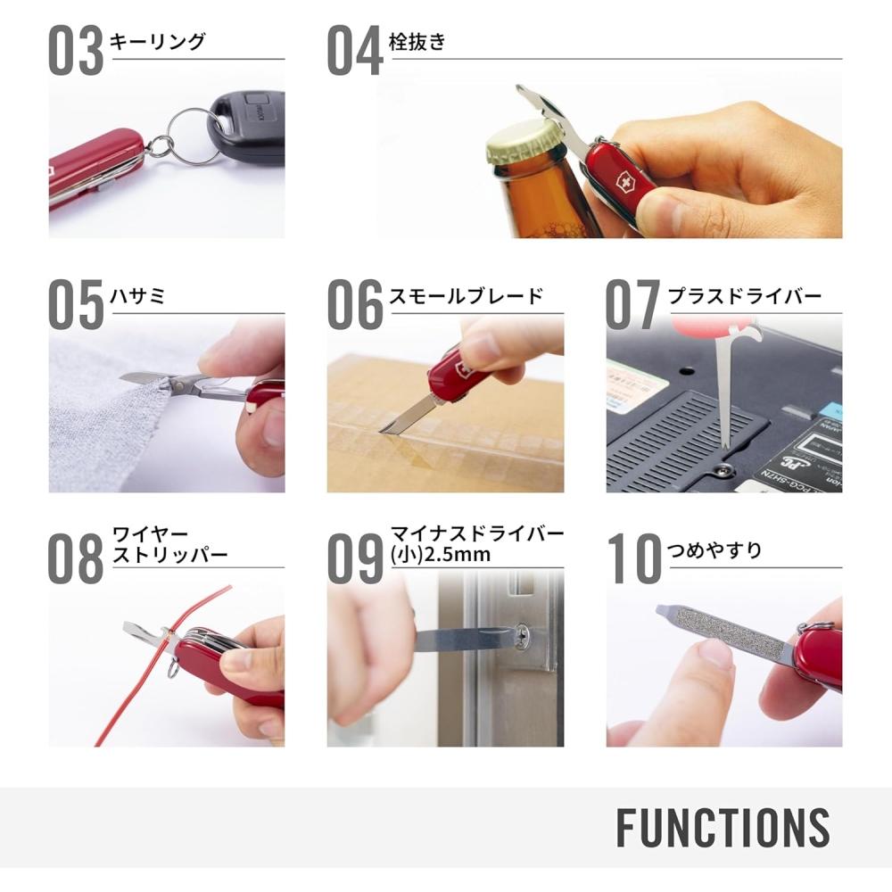 Victorinox Multi Function Knife With Led Light Magnet Driver Ballpoint Camping  