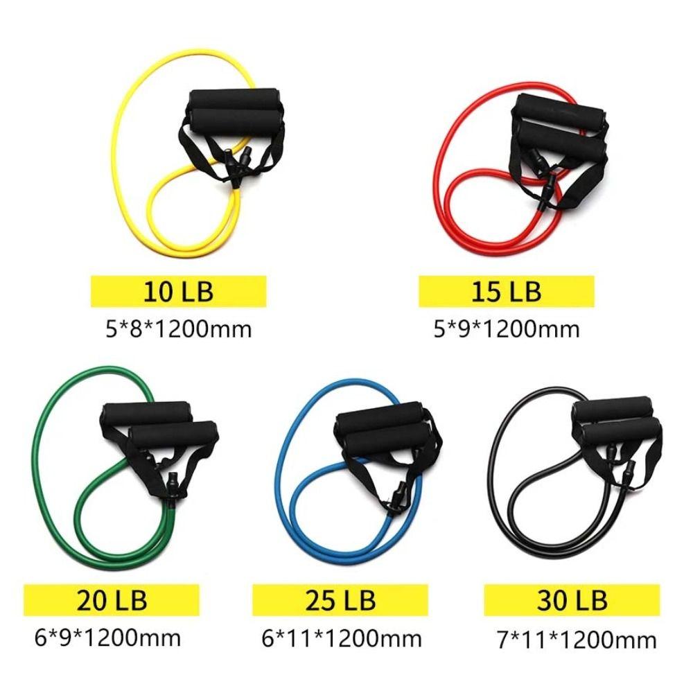 Multifunctional 5 Levels Resistance Bands Elastic Fitness Elastic Bands Physical Training