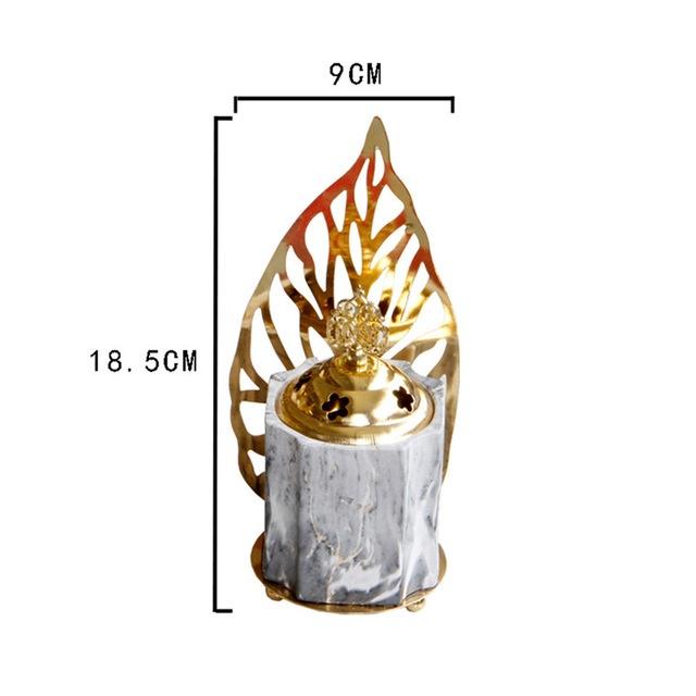 Alloy Ceramic Incense Burner Creative Essential Oil Lamp Candle Holder Home Decoration