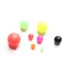 100PCS Round Mixed Color PE Plastic Stopper Beads Carp Fishing Rig Fishing Beads Fishing Lures Tackle Accessories