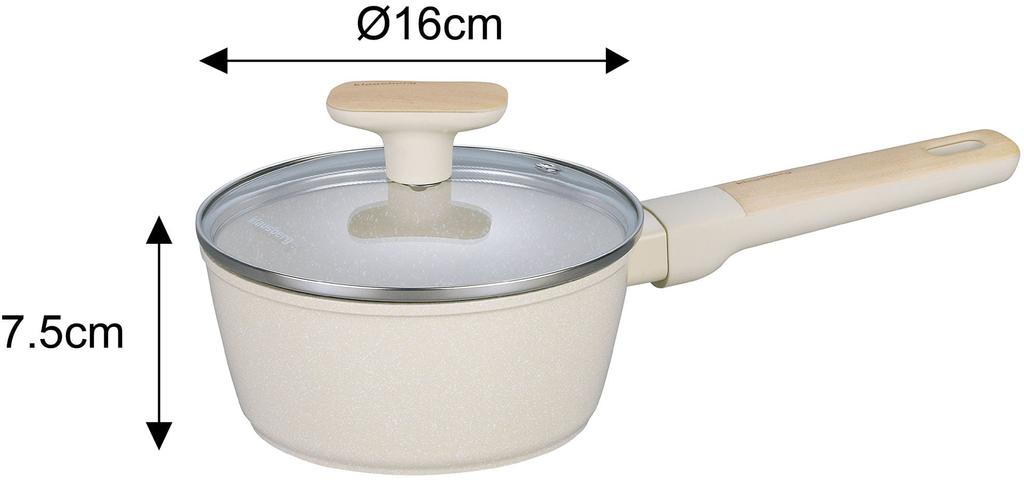 Komplet garnków z marmurkową powłoką nieprzywierającą 12-ele KLAUSBERG KB-7833