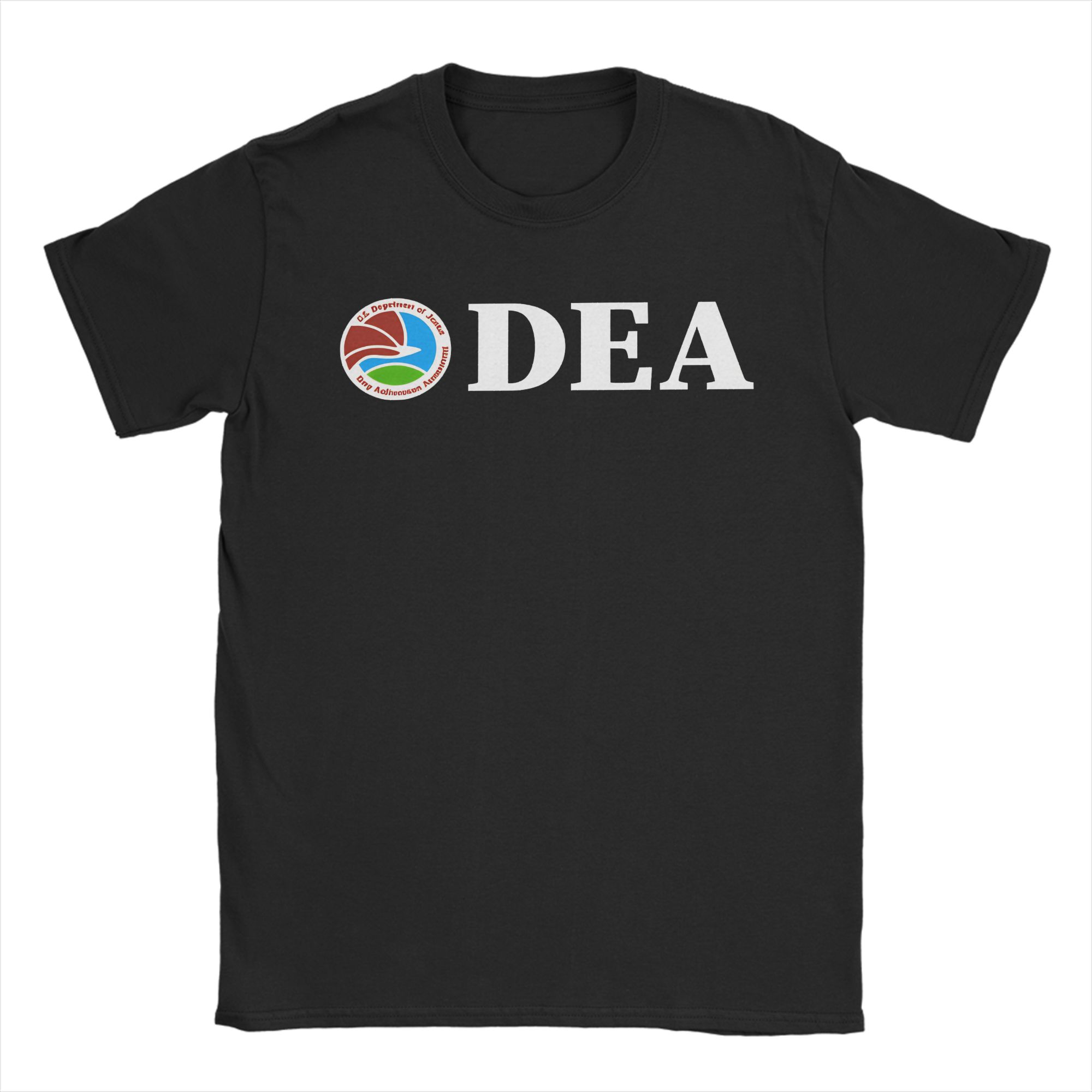 

DEA US Federal Interdiction Agency Pure Cotton T Shirt For Men Beach TShirts O Neck Trending Tees Oversize Custom Logo Clothing 4XL
