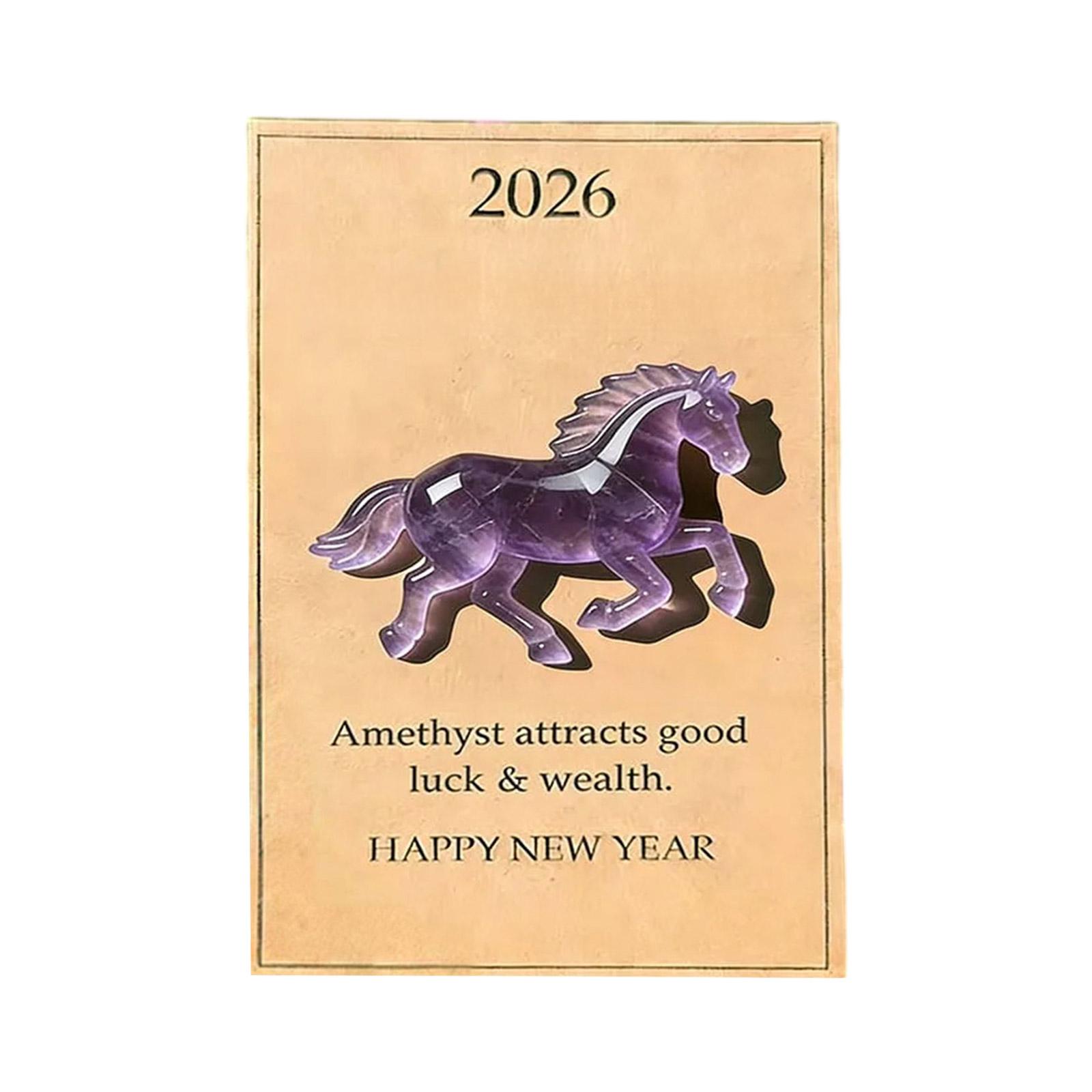 

A Pocket-shaped Horse, Symbolizing Strength And A New Beginning (2026), Comes With A Card And Is A Decorative Gift. One Size