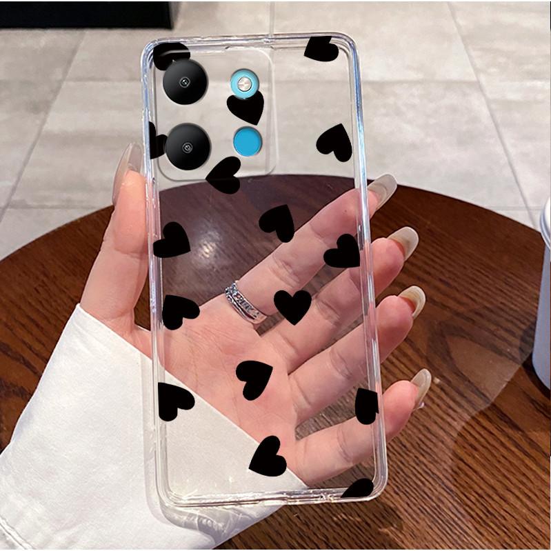 For Tecno Spark Go 2023 BF7n Clear Luxury Cute Love Rabbit Funny Cover Phone Case Tecno Spark Go (2023) Soft Silicone TPU Casing