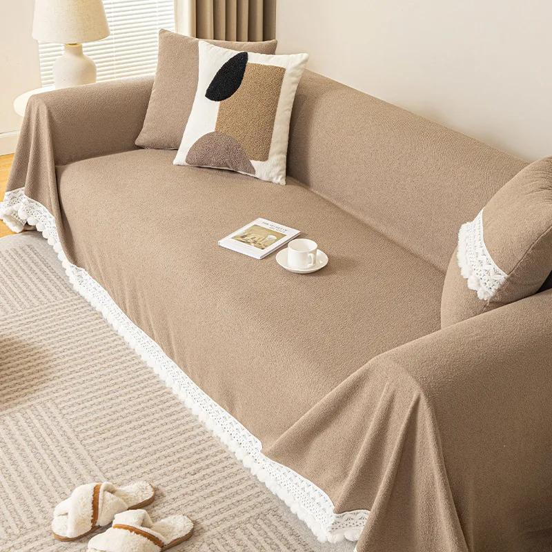 Waterproof Sofa Towel Cover for Decoration Couch Cover Chic Throw Blanket Slipcover for Pets Kids Anti Cat Scratch