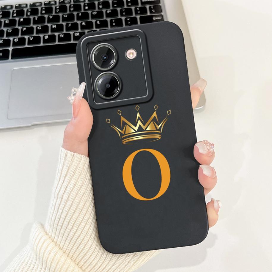 For Xiaomi Poco M7 Pro 5G Case Popular Flowers Letters Crown Fundas Soft Silicone Shockproof Cover For Xiaomi Poco M7 Pro Bumper