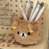 Plushes Pencil Holder Cosmetics Pen Container Kawaii Desk Accessories Office Organizer Kid Stationery Storage Box Gift