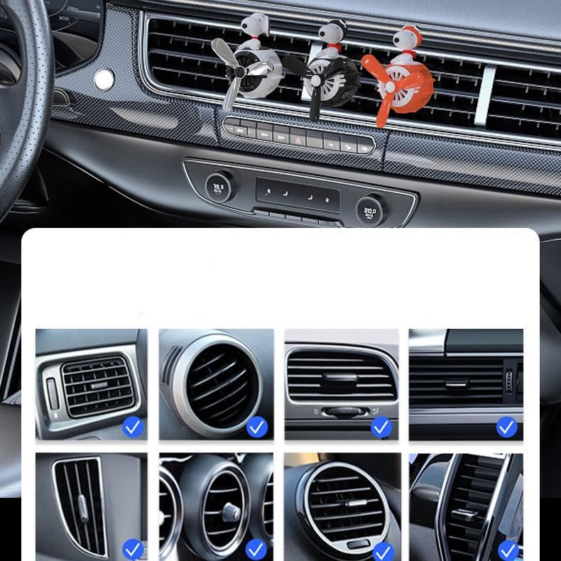 Snoopy Car Decoration, Car Air Conditioner, Car Decoration, Cute, Interior Clip, Easy Installation, For