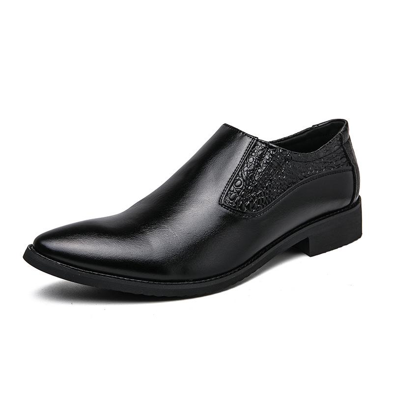 Men's Large Slip-On Leather Loafers - Formal & Casual Wedding Groom Shoes
