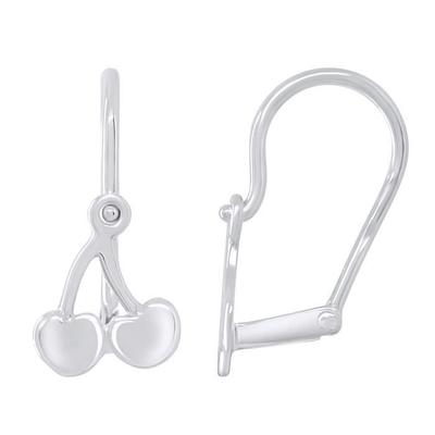 Earrings - LÉA &; ARTHUR - CHERRY Motifs - 925 Silver - Breaking System - Children