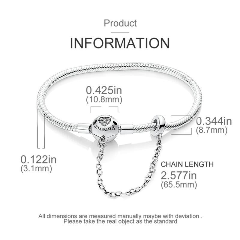 New Original 925 Silver Bracelet Heart Butterfly Bracelet For Women Fit Original Bracelet Charms Beads Jewelry DIY Gift