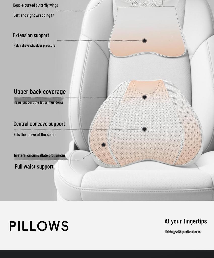 Memory Foam Neck & Lumbar Support for Haval H6, First Love Big Dog, H5/H4/H8/H9/H7, Chitu