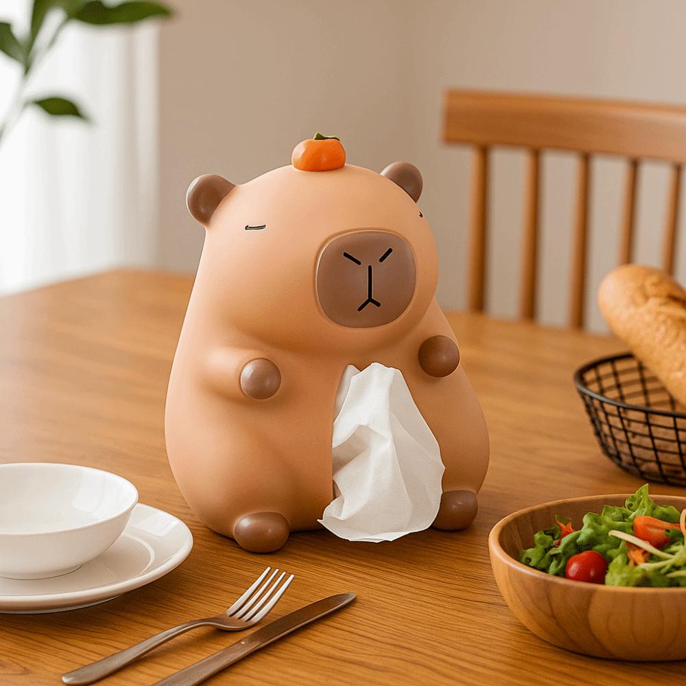 Decorative Capybara Tissue Box Figure Model Capybara Napkin Holder  Children/Kids