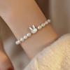Baroque Natural Freshwater Pearl Beaded Bracelet Women's High-end Sense Light Luxury Niche Design Sense Versatile Jewelry