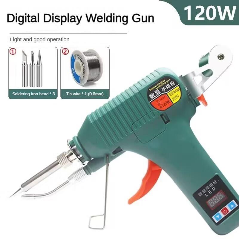 Hand-held Automatic Tin Feeding Welding Machine High-power Soldering Iron Maintenance Tool Digital Display Manual Soldering Gun