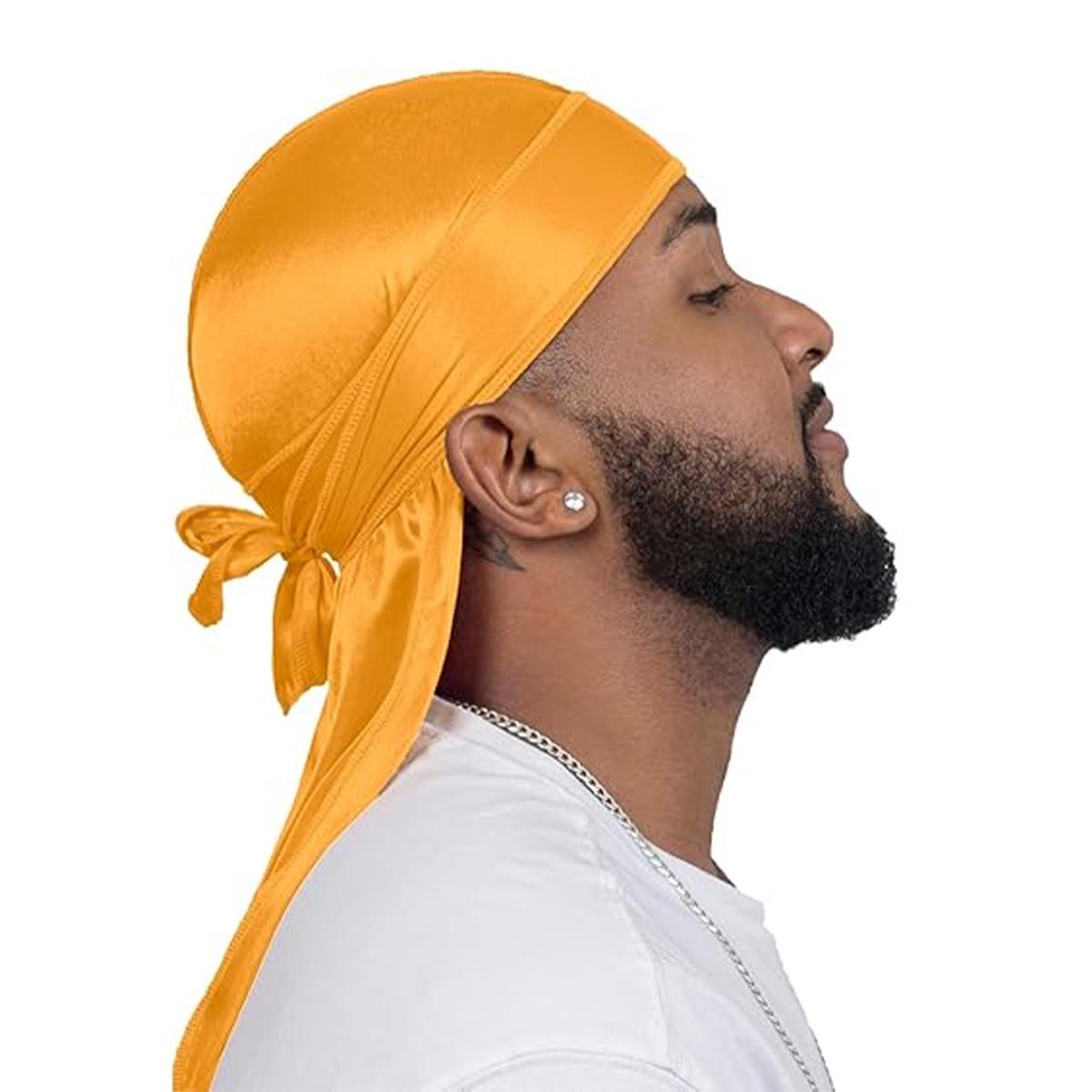 Férfi Határon Túli Durag: Utcatánc Hosszú Farkú Kalóz Kalap Fejkendő Bandana One Size narancssárga