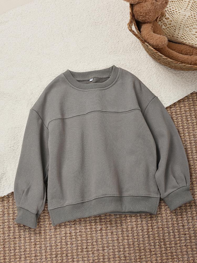Kid's Unisex Cotton Round Neck Long Sleeve Hoodie - Winter 2025 Collection, Comfortable & Stylish