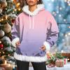 Women's casual fleece-lined hoodie with long sleeves and pockets, a sweatshirt top