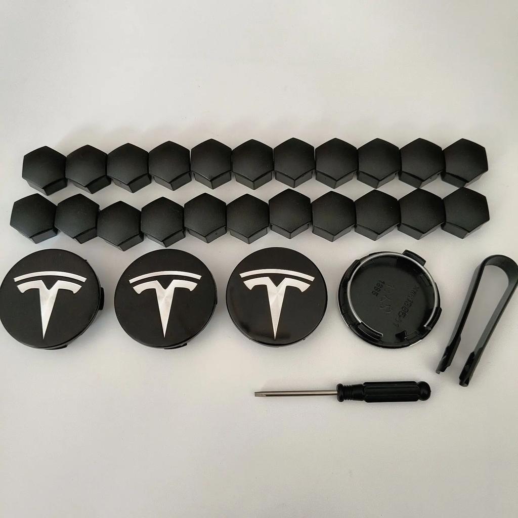 For Tesla Model 3 ModelY Juniper Car Wheel 4PCS 26PCS 30pcs 56mm Center m Caps Rims Hub Cover Logo Hubcaps Auto Accessories