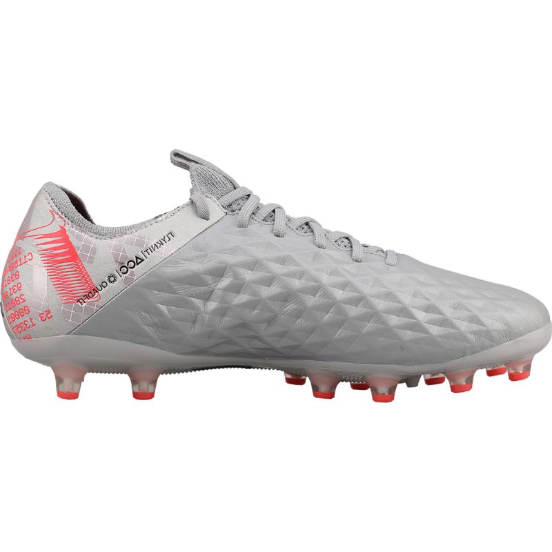 Nike Tiempo Legend 8 Elite Ag Pro 'Metallic Grey Crimson' CW0599-906