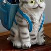 Cute Cat Backpack Pen Holder Desktop Pencil Organizer Cup for Home Office School Desk Accessories Gifts for Cat Lovers