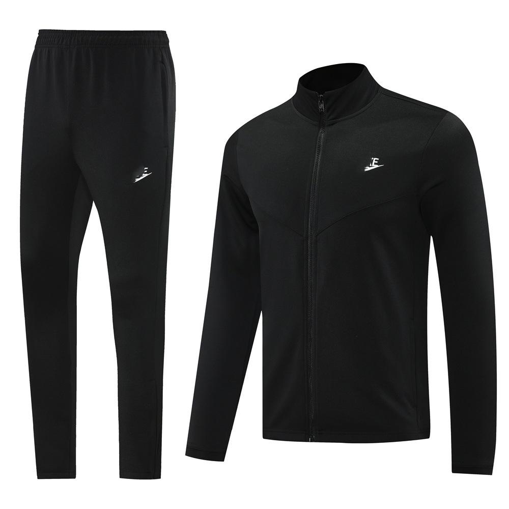 Spring And Autumn Long Zipper Jacket Outdoor Sports Suit Football Suit Training Suit Appearance Suit Long Sleeve Pants Quick Drying