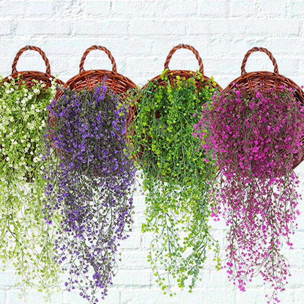 Flores Artificiales Colgantes de Pared Planta Decoración Falsa Regalos de Inauguración de Casa