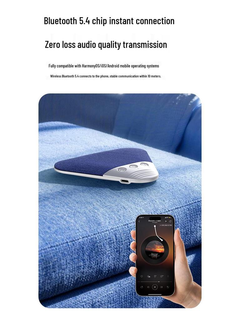 White Noise Bluetooth Pillow Speaker - Good Sound Quality Bedside Sleep Speaker