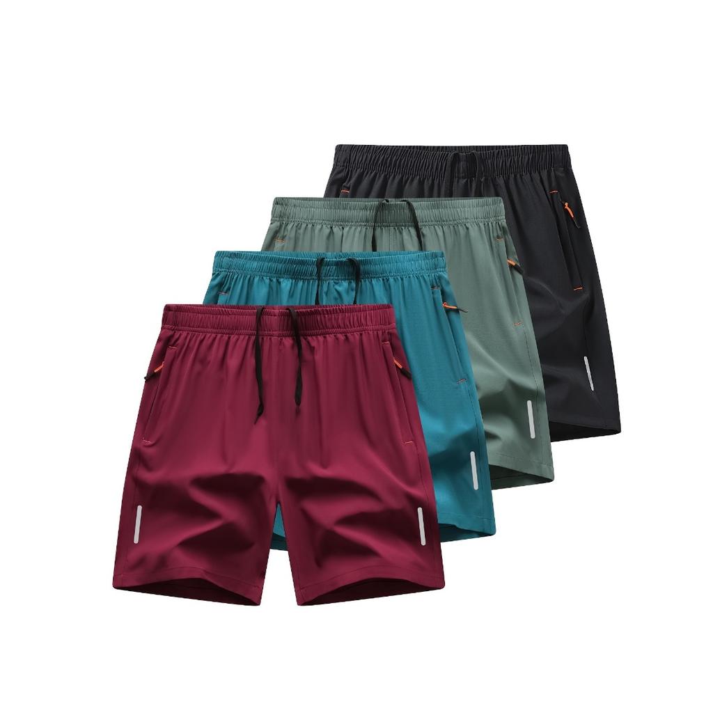 Men's Summer Outdoor Hiking Shorts, Men's Running Shorts, Quick Drying Fabric, Sweat Wicking and Breathable, New Color Styles, Reflective Strips