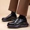 Modische britische Schnür-Plateauschuhe mit Luftpolster für Herren aus Rindsleder, Business-Casual-Schuhe, Herrenmode, lässiger Plateau-Schuh für Herren