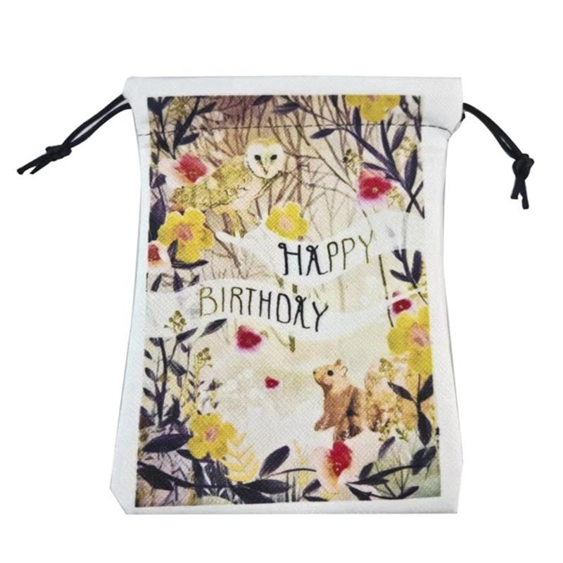 Birthday Gift Drawstring Bag Gift & DIY Birthday Candy Goodie Giveaways Birthday Guest Gifts Bags Drawstring Gift Bags