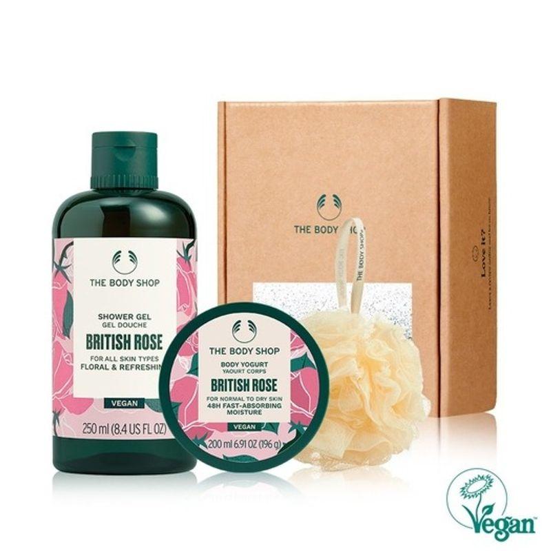 The Body Shop British Rose Shower Gel & Body Yogurt Gift Set (888171) FREE