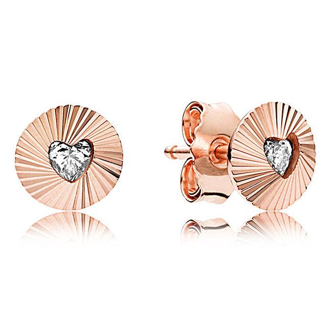 925 Sterling Silver Crystalized Snowflake Poetic Blooms Interlocking Circle Round Circle Earring For Women Gift Fashion Jewelry