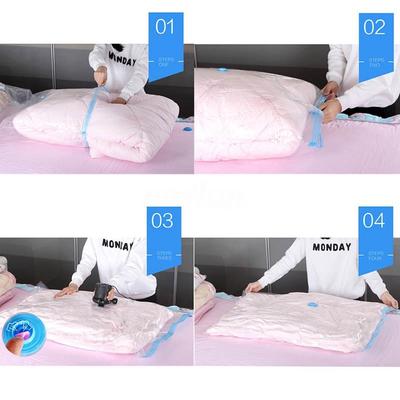 2x Large Vacuum Storage Bag Space Saving Anti Pest Clothes Quilts Organizer Dorm