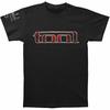 Tool Band Music Song Red Pattern Logo With Back Print Black Mens T-Shirt