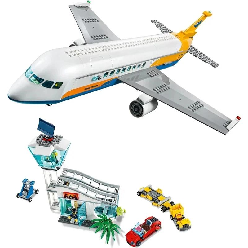 Byflyplass Fly Modell Byggeklosser Pedagogiske Fly Byggeklosser 60262 Pedagogisk Leker for Barn Gave