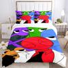 Colorful Cartoon Character Group Print 3Pcs Bedding Set,Duvet Cover with 2 Bedro,Pillowcase Home Birthday Gift