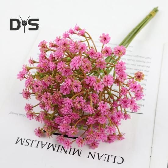6ks Bright Color Umělá Gypsophila Snadná údržba Praktická simulace Gypsophila Rozvržení květinové scény