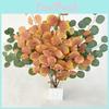 Painted Oil Artificial Leaves Wedding Props Decorate Foliage Realistic