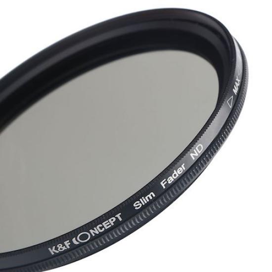 Concept Variable ND Filter Variable ND Light Attenuation Range Thin Frame Design Variable K&F ND2~ND400 () (67mm, ND)