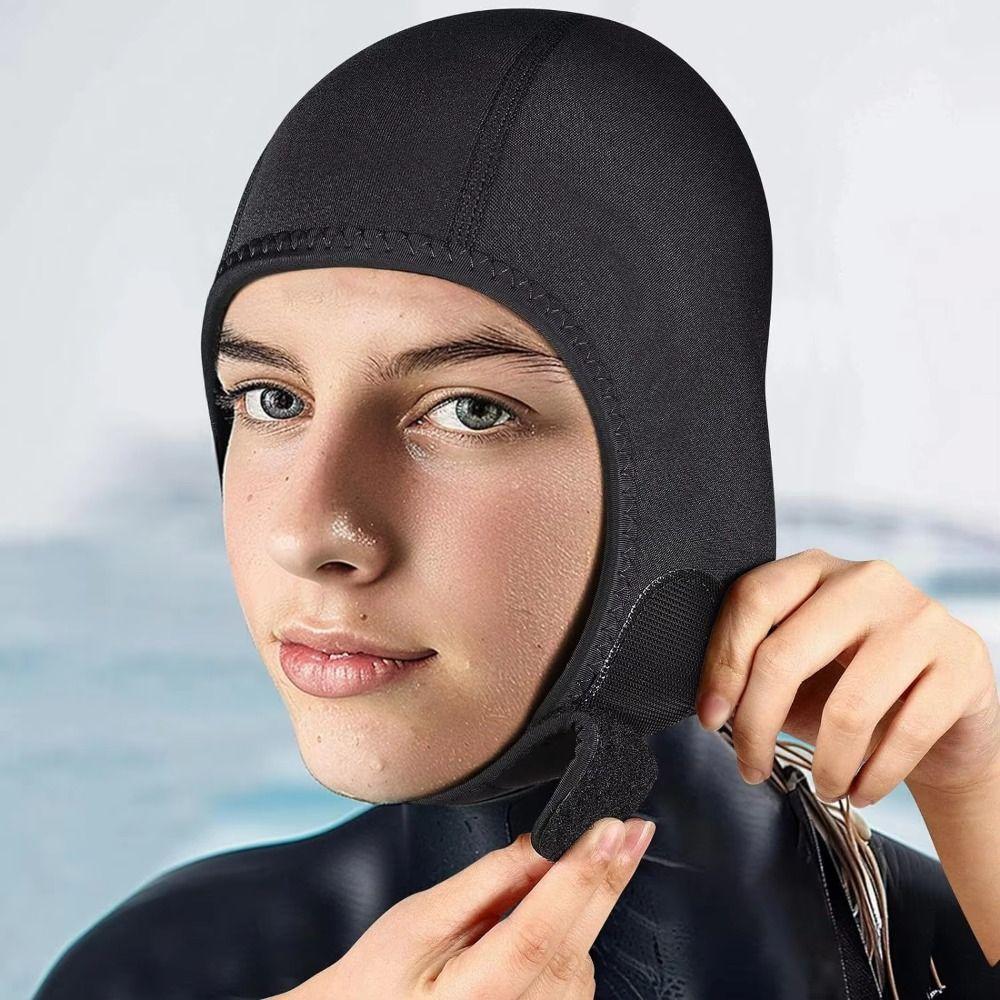 Neoprene Diving Hood Waterproof Surf Diving Cap Black Swimming Cap Men Women