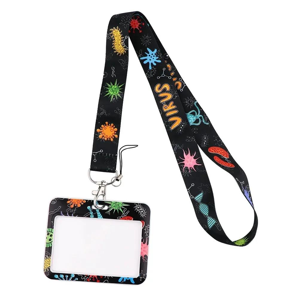 Lanyard Medico Infermiere Cinghie da Collo Porta Badge Tesserino Portachiavi Ciondolo Portachiavi Cellulare Copri Tessere Custodia Borsa