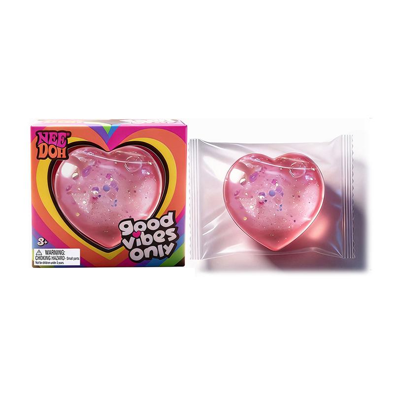 

Стиль Needoh Форма Сердца Сниматель Стресса Супер Мягкий Сжимаемый Гель С Поднимающими Настроение Сенсорный Гаджет-Игрушка для Снятия Тревоги