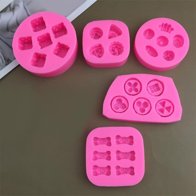 Silicone Dessert Molds Pastries Making Accessories Various Shape Baking Molds Suitable for Baking Chocolate Treats