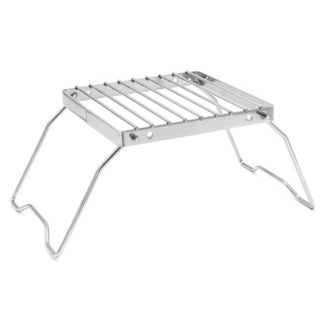 

Stainless Steel Foldable Camping Grill Outdoor BBQ Stove Stand Lightweight Grill Rack For Picnic Backpacking Cooking Equipment серебряный